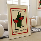 A3 Wine With You With Border Poster | Fleux | 5