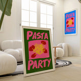 A3 Pasta Party Green Poster | Fleux | 4