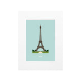 Poster Le Duo Archi Eiffel Tower France - 30 cm x 40 cm  | Fleux | 2