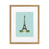 Poster Le Duo Archi Eiffel Tower France - 30 cm x 40 cm  | Fleux | 3