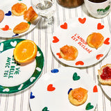Assiette la Vie Est Belle Avec Toi | Fleux | 4