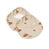 Set of 2 Large Croissant Bibs | Fleux | 2