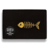 Gold-Plated Fishbone Brooch | Fleux | 8