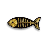 Gold-Plated Fishbone Brooch | Fleux | 5