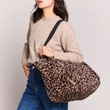 Claude fur tote bag - Leopard | Fleux | 6