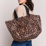 Claude fur tote bag - Leopard | Fleux | 5