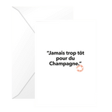 Carte Postale Jamais Trop Tôt | Fleux | 2