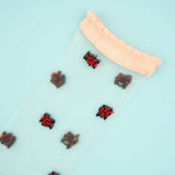 Chaussettes Transparentes Coccinelle | Fleux | 8