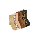 Box of 7 Leopard Sequin Socks | Fleux | 4