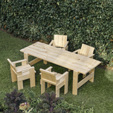 Dining Crate Chair - Pinewood - 64 x 81 x 57.5cm | Fleux | 4