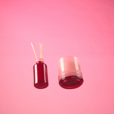 Bougie Stacked Pink and Red - Saffron Rose | Fleux | 15
