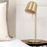 Ho Table Lamp in Painted Steel - 43 x 20 x 15 cm - Brass | Fleux | 4