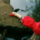 Duck Head Handle Umbrella - Red | Fleux | 13