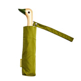 Parapluie à manche Tête de Canard - Olive | Fleux | 6