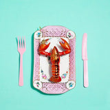 Red Lobster Glass Ornament | Fleux | 6