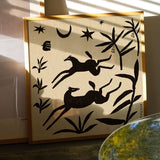 Poster Enik? Eged - Papercut Horses - 50 x 50 cm | Fleux | 6