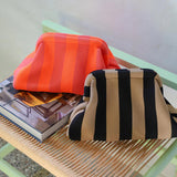 Pochette Alba Rayures - Rose Foncé/Neon Orange | Fleux | 4