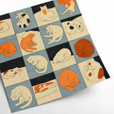 Enikő Eged poster - Sleeping Cat - 50 x 50 cm | Fleux | 3