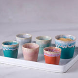 Grespresso Espresso cup in ceramic stoneware - Turquoise | Fleux | 6