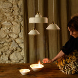 Ursule Suspension in Chamotte Stoneware - Ivory | Fleux | 10