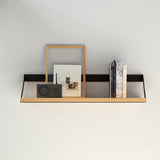 Étagère Ribbon en chêne et métal noir - L 70 cm | Fleux | 7