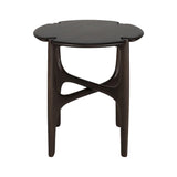 Table d'appoint Polished Imperfect en acajou - Marron | Fleux | 3