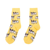 Opaque Bulldog Socks - Yellow | Fleux | 3
