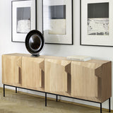 Stairs sideboard in oak - 4 doors | Fleux | 5