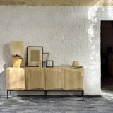 Stairs sideboard in oak - 4 doors | Fleux | 4