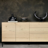 Buffet Whitebird en chêne - 2 portes, 3 tiroirs | Fleux | 5