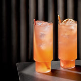 Set of 4 long Ripple glasses | Fleux | 5