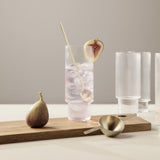 Set of 4 long Ripple glasses | Fleux | 4