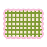 Set de table Biscotti à Carreaux - 38 cm x 48 cm - Kaki & Rose | Fleux | 5