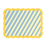 Set de table Biscotti à Rayures - 38 cm x 48 cm - Bleu & Jaune | Fleux | 5