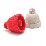Set de 2 Bouchons Beanie Rouge & Gris | Fleux | 3