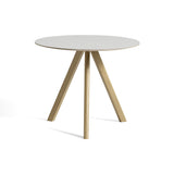 Table CPH20 Ronde Chêne clair huilé & Linoleum - Crème | Fleux | 2