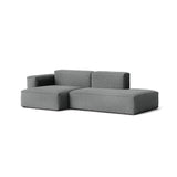 Canapé Méridienne Mags Soft Low 2.5 places - Combinaison 3 left - Hallingdal 130 - Coutures Light Grey | Fleux | 2