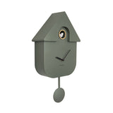 Modern Cuckoo metal clock W 21.5 x H 41 cm - Khaki green  | Fleux | 6