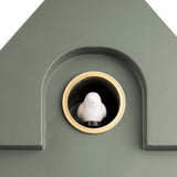 Modern Cuckoo metal clock W 21.5 x H 41 cm - Khaki green  | Fleux | 7